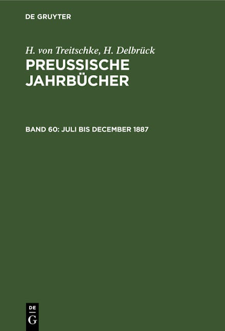 Juli bis December 1887