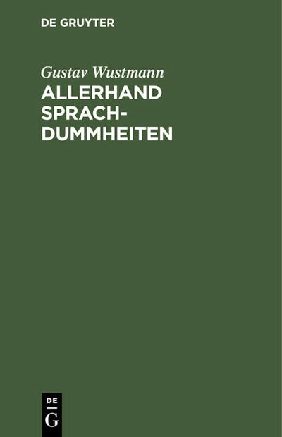 Allerhand Sprachdummheiten