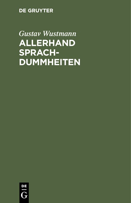 Allerhand Sprachdummheiten