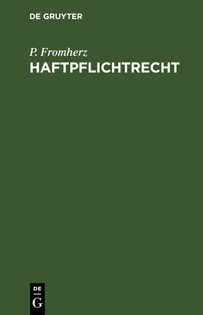 Haftpflichtrecht
