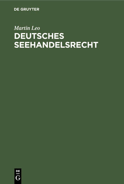 Deutsches Seehandelsrecht