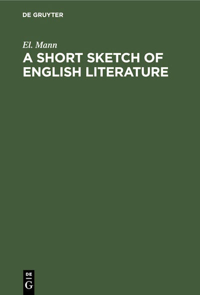 A Short Sketch of English Literature