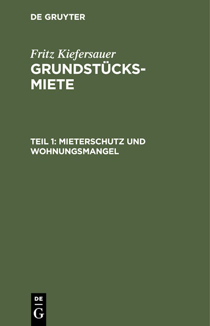 Mieterschutz und Wohnungsmangel