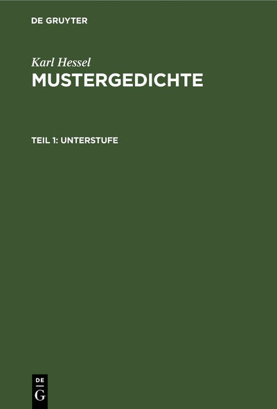 Cover image for Unterstufe, isbn: 9783112350652