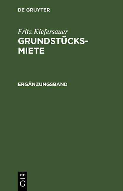 Ergänzungsband