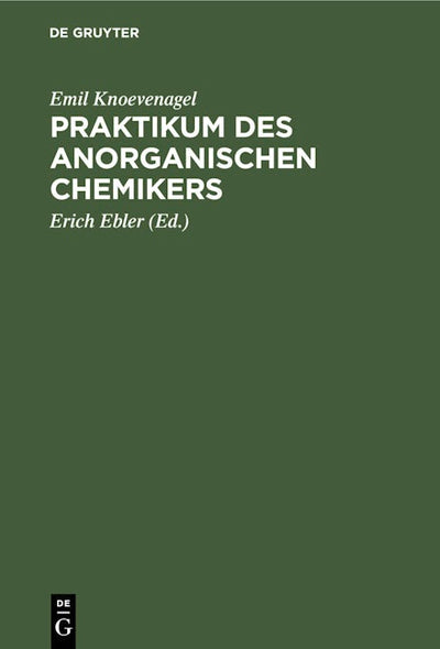 Praktikum des anorganischen Chemikers