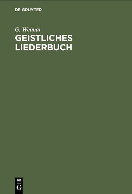 Geistliches Liederbuch