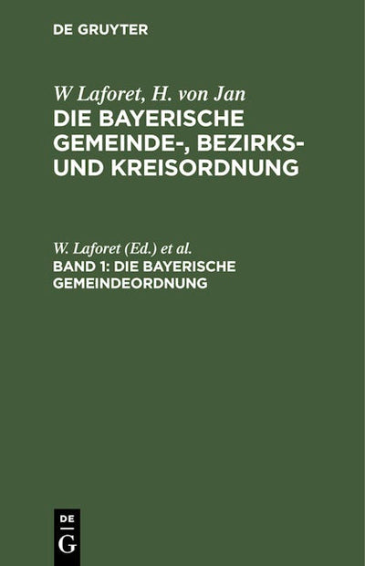 Die Bayerische Gemeindeordnung