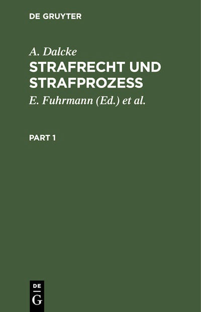 Strafrecht und Strafprozeß