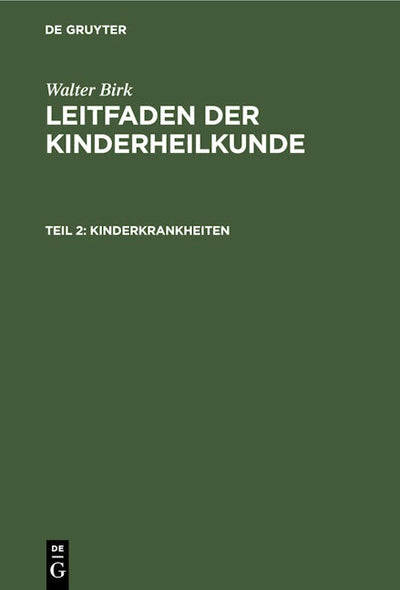 Kinderkrankheiten