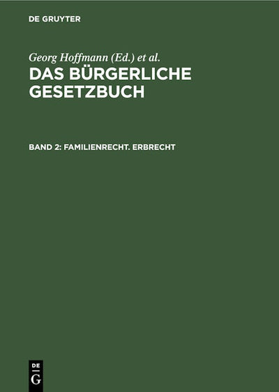 Familienrecht. Erbrecht