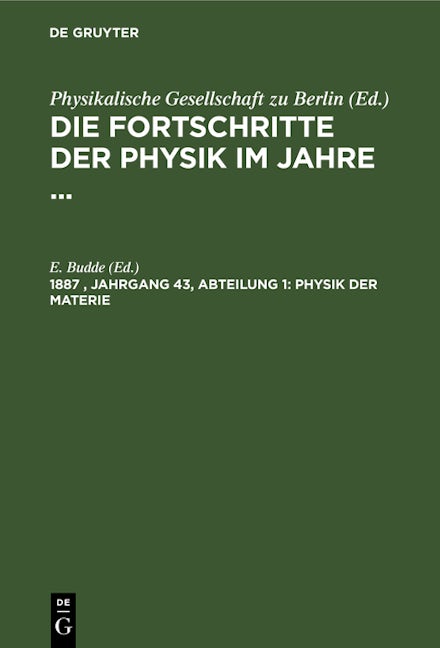 Physik der Materie