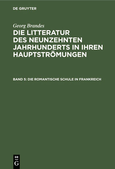 Die romantische Schule in Frankreich