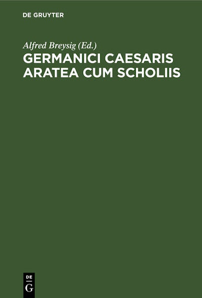 Germanici Caesaris Aratea cum scholiis