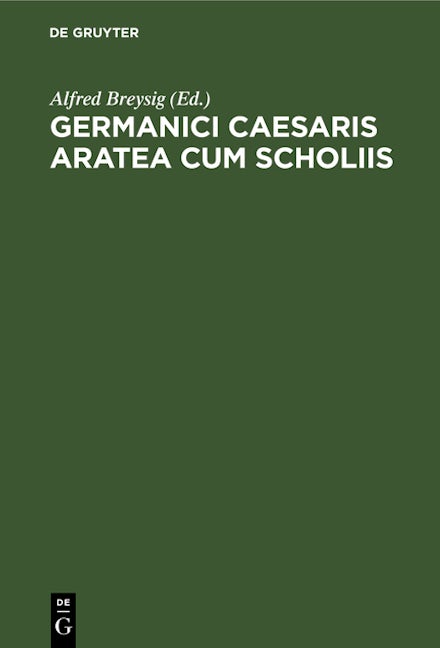 Germanici Caesaris Aratea cum scholiis