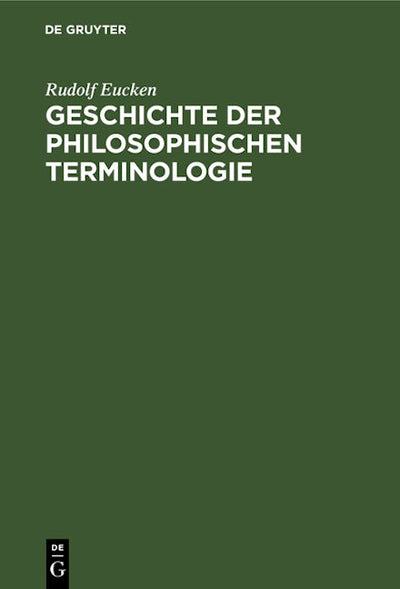Geschichte der philosophischen Terminologie