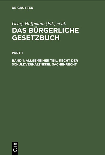 Allgemeiner Teil. Recht der Schuldverhältnisse. Sachenrecht