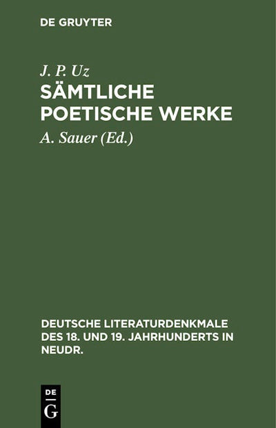 Sämtliche poetische Werke