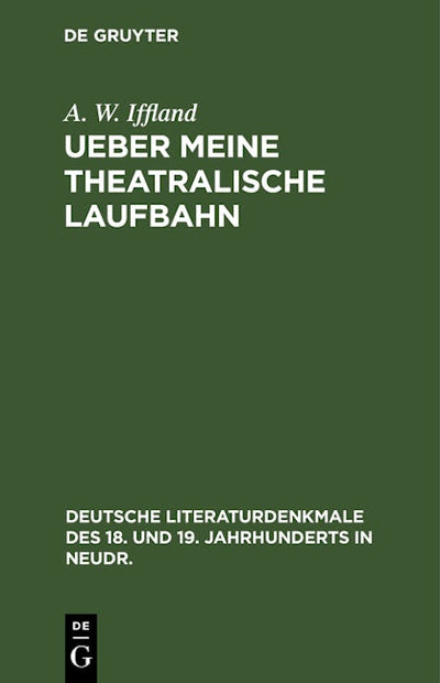 Ueber meine theatralische Laufbahn