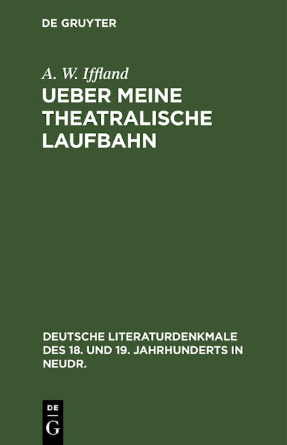 Ueber meine theatralische Laufbahn