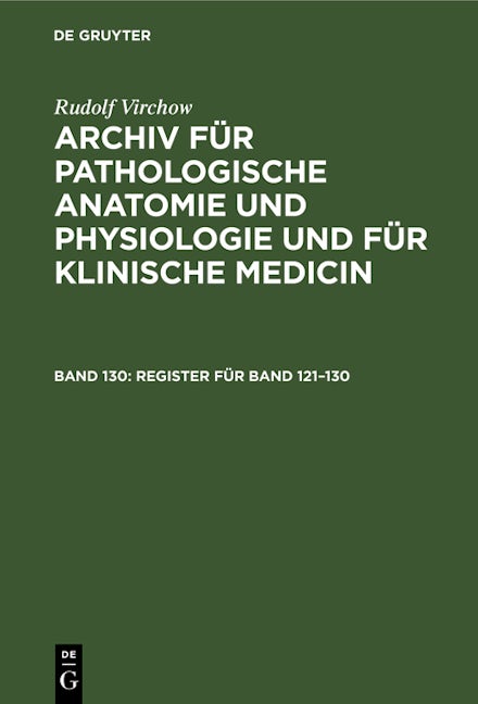 Register für Band 121–130