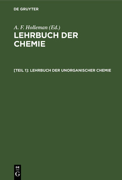 Lehrbuch der unorganischen Chemie