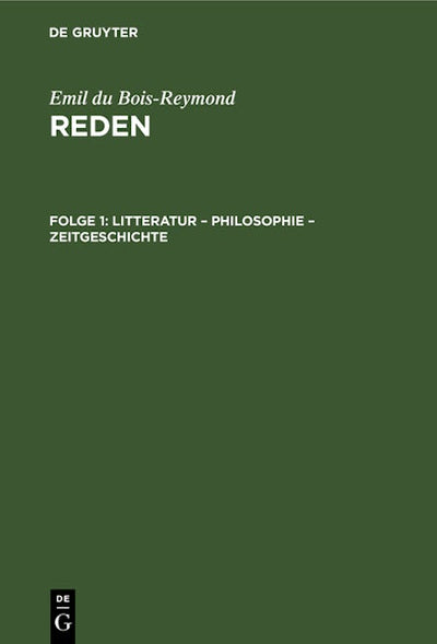 Litteratur – Philosophie – Zeitgeschichte