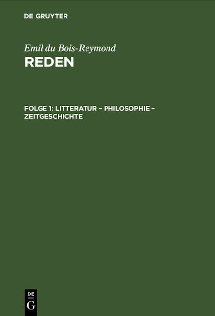 Litteratur – Philosophie – Zeitgeschichte