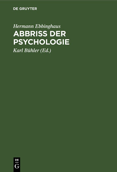 Abbriss der Psychologie