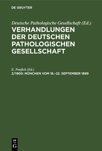 München vom 18.–22. September 1899