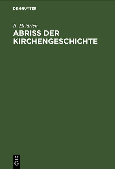 Abriß der Kirchengeschichte
