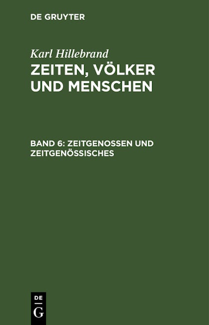 Zeitgenossen und Zeitgenössisches