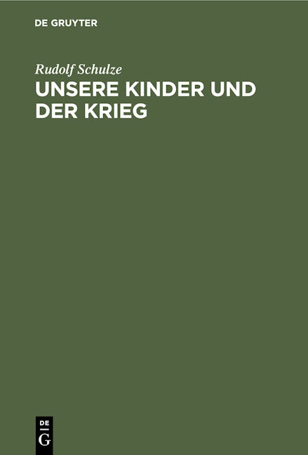 Unsere Kinder und der Krieg
