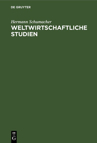 Weltwirtschaftliche Studien