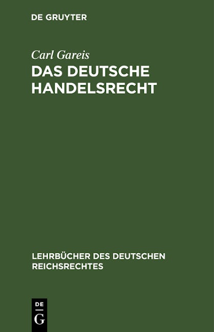 Das deutsche Handelsrecht