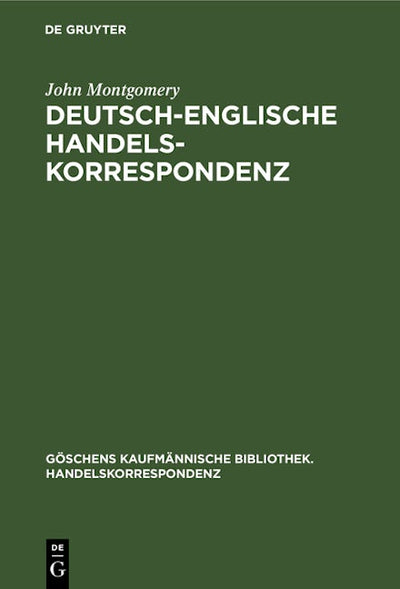 Deutsch-Englische Handelskorrespondenz