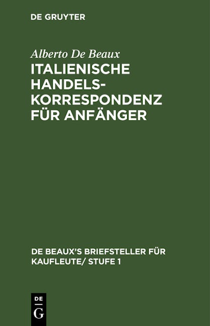 Italienische Handelskorrespondenz für Anfänger