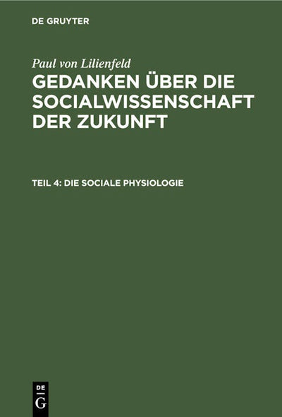 Die sociale Physiologie
