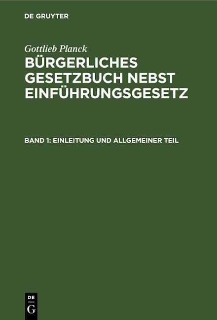 Einleitung und Allgemeiner Teil