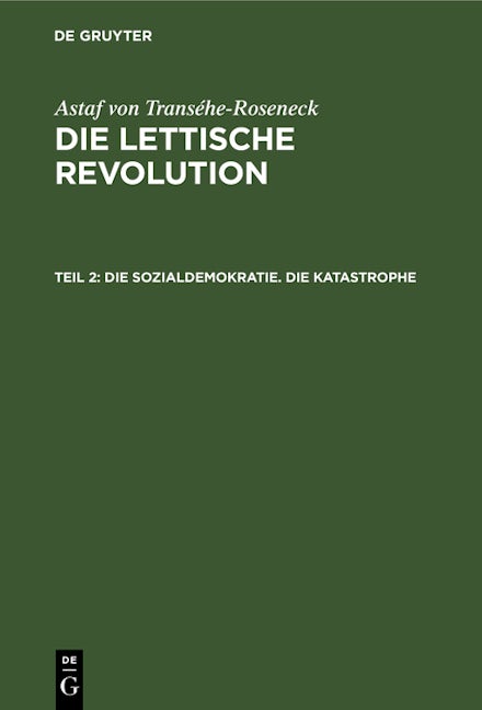 Die Sozialdemokratie. Die Katastrophe