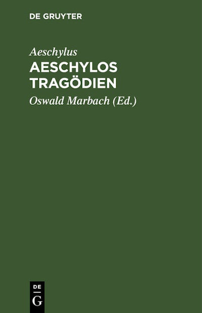 Aeschylos Tragödien