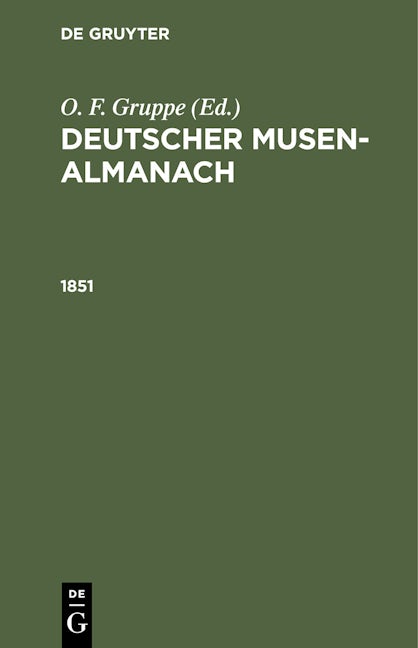Book cover image for 1851 ISBN: 9783112388495