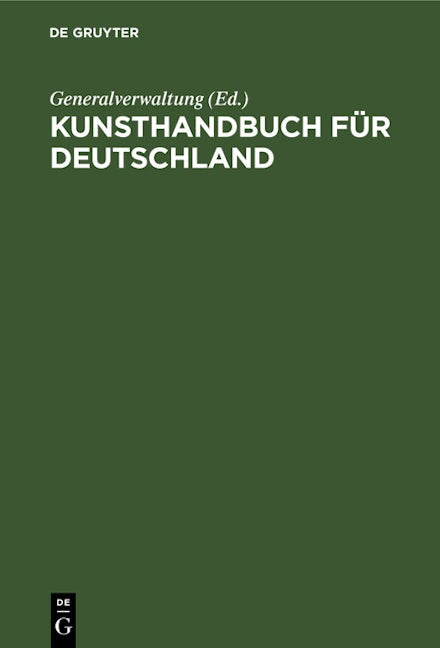 Kunsthandbuch für Deutschland