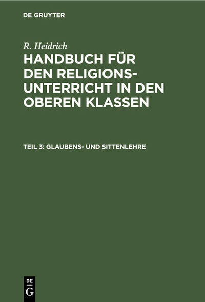 Glaubens- und Sittenlehre