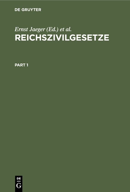 Book cover image for Reichszivilgesetze. (Ausgabe für Sachsen) ISBN: 9783112404355