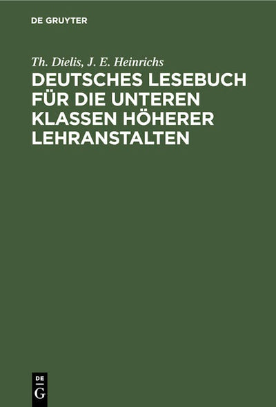 Deutsches Lesebuch für die unteren Klassen höherer Lehranstalten