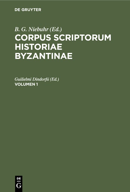 Corpus scriptorum historiae Byzantinae. Georgius Syncellus et Nicephorus Cp.. Volumen 1