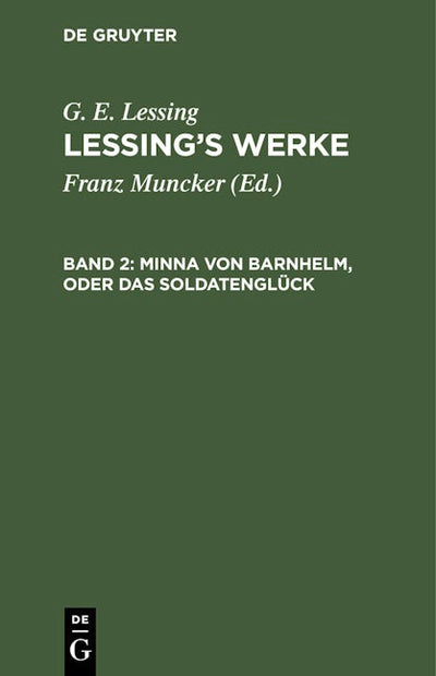 Minna von Barnhelm, oder das Soldatenglück