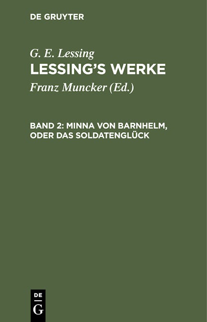 Minna von Barnhelm, oder das Soldatenglück