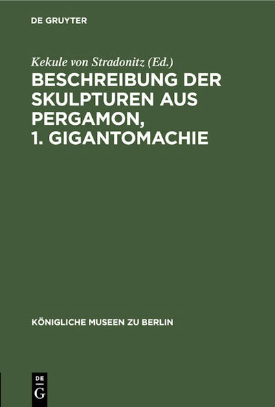 Beschreibung der Skulpturen aus Pergamon, 1. Gigantomachie